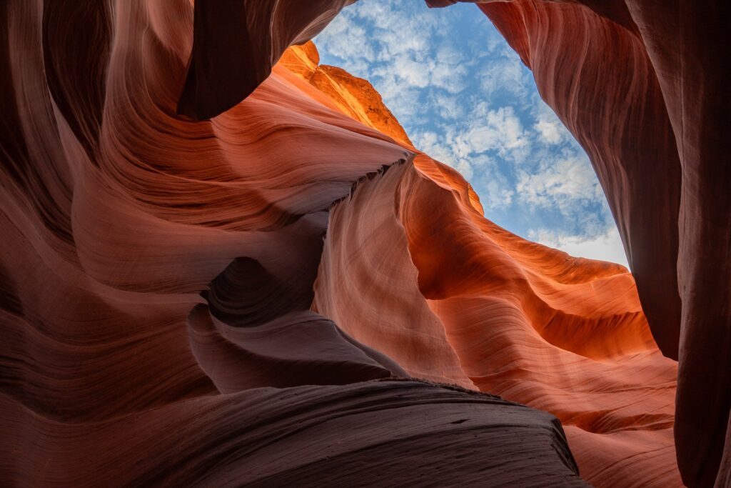 Sky and Clouds Lower Antelope Canyon AZ